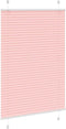 vidaXL - Plissé - rolgordijn - 90x100 - cm - stofbreedte - 89,4 - cm - polyester - roze