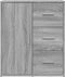 vidaXL - Dressoir - 60x31x70 - cm - bewerkt - hout - grijs - sonoma
