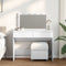 vidaXL - Kaptafel - met - LED-verlichting - 100x40x120 - cm - wit
