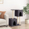 vidaXL - Kattenmeubel - met - sisal - krabpalen - 86 - cm - donkergrijs
