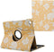 imoshion Tablet Hoes - Geschikt voor Samsung Galaxy Tab A9 Plus - 360° Draaibare Design Bookcase 2.0 - Yellow Flowers