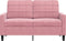 vidaXL - Tweezitsbank - 120 - cm - fluweel - roze