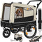 tectake WoofRider - Hondenfietskar 3-in-1 - Opvouwbaar 40kg - Beige