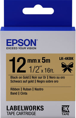 Epson C53S654001 - Printerlabels - Waterbestendig - Gouden Zwart