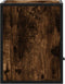 vidaXL - Nachtkastje - wandgemonteerd - 40x31x39,5 - cm - gerookt - eikenkleurig