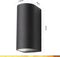 Tigioo Wandlamp - LED Buitenverlichting - Weerbestendig - Zwart (2 stuks)