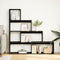 vidaXL - Kamerscherm - / - boekenkast - 4-laags - 143,5x29x143,5 - cm - hout - zwart