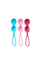 Satisfyer Balls, lustkogels trainings-set, bonte dubbele kogels voor meer seksplezier, 3,4 cm, 3 delen