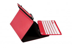 SilverHT 111914540199 - Toetsenbord Case - Wireless Qwerty Spaans - Rood Wit
