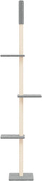 vidaXL - Kattenmeubel - vloer - tot - plafond - 267,5-297,5 - cm - lichtgrijs