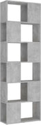 vidaXL - Boekenkast/kamerscherm - 60x24x186 - cm - bewerkt - hout - betongrijs