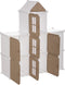 Opberg kasteel Jute - Kast - Opberger - H109 - Opvouwbaar - 7 vaks