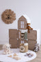 Opberg kasteel Jute - Kast - Opberger - H109 - Opvouwbaar - 7 vaks