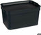 Opbergbak met Deksel Antraciet Plastic 2,3 L 13,5 x 11 x 20 cm (24 Stuks)