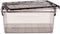 Opbergbak met Deksel Antraciet Plastic 22 L 32 x 20,5 x 50 cm (6 Stuks)