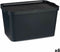 Opbergbak met Deksel Antraciet Plastic 24 L 29,3 x 24,5 x 45 cm (6 Stuks)
