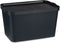 Opbergbak met Deksel Antraciet Plastic 24 L 29,3 x 24,5 x 45 cm (6 Stuks)