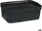 Opbergbak met Deksel Antraciet Plastic 6 L 21 x 11 x 32 cm (12 Stuks)