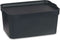 Opbergbak met Deksel Antraciet Plastic 7,5 L 21 x 14,2 x 32 cm (12 Stuks)