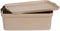 Opbergbak met Deksel Beige Plastic 14 L 29,5 x 14,5 x 45 cm (12 Stuks)