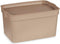 Opbergbak met Deksel Beige Plastic 2,3 L 13,5 x 11 x 20 cm (24 Stuks)