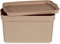 Opbergbak met Deksel Beige Plastic 2,3 L 13,5 x 11 x 20 cm (24 Stuks)