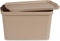 Opbergbak met Deksel Beige Plastic 24 L 29,3 x 24,5 x 45 cm (6 Stuks)