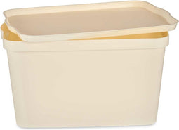 Opbergbak met Deksel Crème Plastic 24 L 29,3 x 24,5 x 45 cm (6 Stuks)