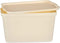 Opbergbak met Deksel Crème Plastic 24 L 29,3 x 24,5 x 45 cm (6 Stuks)