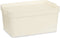 Opbergbak met Deksel Crème Plastic 7,5 L 21,5 x 14,5 x 32 cm (12 Stuks)