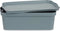 Opbergbak met Deksel Grijs Plastic 14 L 29,5 x 14,3 x 45 cm (12 Stuks)