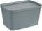 Opbergbak met Deksel Grijs Plastic 24 L 29,3 x 24,5 x 45 cm (6 Stuks)