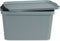Opbergbak met Deksel Grijs Plastic 24 L 29,3 x 24,5 x 45 cm (6 Stuks)