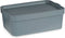 Opbergbak met Deksel Grijs Plastic 6 L (21,5 x 11 x 32 cm) (12 Stuks)