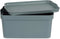 Opbergbak met Deksel Grijs Plastic 7,5 L 21 x 14,2 x 32 cm (12 Stuks)