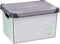 Opbergbak met Deksel Home Vierkant 22 L Grijs Plastic 29 x 23,5 x 39 cm (12 Stuks)