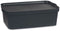 Opbergbak met Deksel Kipit TP595-1 Antraciet Plastic 14 L 29,5 x 14,3 x 45 cm (12 Stuks)