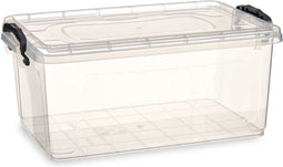 Opbergbak met Deksel Transparant Plastic 13,7 L 27,5 x 18 x 42,5 cm (12 Stuks)