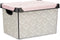 Opbergbak met Deksel Vibes Pijlen 22 L Roze Plastic 30 x 23,5 x 40 cm (12 Stuks)