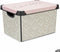 Opbergbak met Deksel Vibes Pijlen Roze Plastic 17 L 28 x 22 x 37 cm (12 Stuks)