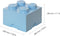 Opbergbox Brick 4, Lichtblauw - LEGO
