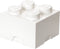Opbergbox Brick 4, Wit - LEGO