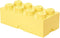 Opbergbox Brick 8, Pastelgeel - LEGO