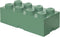 Opbergbox Brick 8, Zandgroen - LEGO