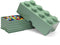 Opbergbox Brick 8, Zandgroen - LEGO