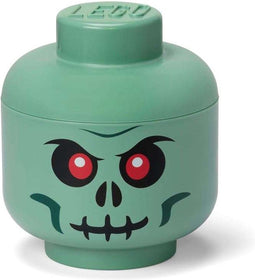Opbergbox Hoofd Skelet Groen, Klein - LEGO