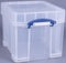 Opbergbox Really Useful 35 liter 480x390x345 mm transparant wit