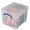 Opbergbox Really Useful 35 liter 480x390x345 mm transparant wit