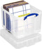 Opbergbox Really Useful 35 liter 480x390x345 mm transparant wit