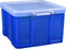 Opbergbox ru 42ltr 520x440x310mm transp blauw | Krimp a 1 stuk